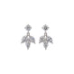 Stone and Strand 14K White Gold Lab-Created Diamond Fleur Dangle Earrings Front Image