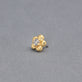 Stone and Strand 14K Yellow Gold Lab-Created Diamond Flower Push Pin Flat Back Editorial Image