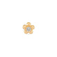 Stone and Strand 14K Yellow Gold Lab-Created Diamond Flower Push Pin Flat Back Front Image