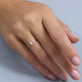 Image of 14K Yellow Gold Lab-Created Diamond Gala Ring on Models Hand