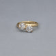 Stone and Strand 14K Yellow Gold Lab-Created Diamond Moi et Toi Ring Editorial Image