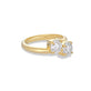 Stone and Strand 14K Yellow Gold Lab-Created Diamond Moi et Toi Ring Ring Side Image