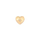 Stone and Strand 14K Yellow Gold Lab-Created Diamond Puffed Heart Push Pin Flat Back Front Image