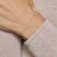 Image of 14K Yellow Gold Lab-Created Diamond Twinkle Bracelet on Models Arm