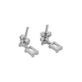 Stone and Strand 14K White Gold Lab-Created Looking Glass Drop Earrings Rear Image