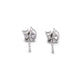 Stone and Strand 14K White Gold Lab-Created Marquise and Emerald Buddy Studs Rear Image