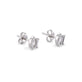 Stone and Strand 14K White Gold Lab-Created Marquise and Emerald Buddy Studs Side Image