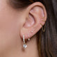 Image of 14K Yellow Gold Lab-Created Diamond Drop Earrings with Stone and Strand Earrings