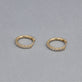 Stone and Strand 14K Yellow Gold Lab-Created Second Hole Huggies Editorial Image