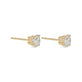 Stone and Strand 14K Yellow Gold Lab-Created Classic Diamond Studs Side Image