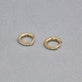 Stone and Strand 14K Yellow Gold Lab-Created Third Hole Huggies Editorial Image