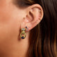 Image of 14K Yellow Gold Le Bleu Bijoux Door Knocker Earrings with Stone and Strand Earrings