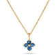 Luckiest Clover Blue Sapphire Necklace