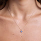 Luckiest Clover Blue Sapphire Necklace