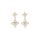 Stone and Strand 10K Yellow Gold Luckiest Clover Diamond Drop Earrings Front Image