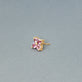 Stone and Strand 10K Yellow Gold Luckiest Clover Pink Sapphire Studs Editorial Image