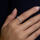 Image of 10K Yellow Gold Medium Diamond Maritime Ring on Models Hand