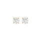 Stone and Strand 14K Yellow Gold Mini Lab-Created Classic Diamond Studs Front Image