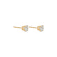 Stone and Strand 14K Yellow Gold Mini Lab-Created Classic Diamond Studs Side Image