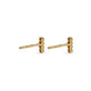 Stone and Strand 10K Yellow Gold Mini Mochi Bar Studs Rear Image