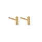 Stone and Strand 10K Yellow Gold Mini Mochi Bar Studs Side Image