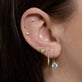 Image of 14K Yellow Gold 2 CTW Lab-Created Diamond Lever Back Earrings with Stone and Strand Earrings