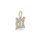 Stone and Strand 10K Yellow Gold Pave Mama Love Diamond Charm Side Image