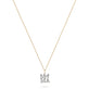 Stone and Strand 10K Yellow Gold Pave Mama Love Diamond Necklace Front Image