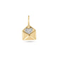 Stone and Strand 10K Yellow Gold Pave Note To Self Diamond Charm Front Image