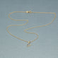 Stone and Strand 10K Yellow Gold Pave Varsity Initial Necklace Editorial Image