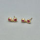 Stone and Strand 14K Yellow Gold Pink Topaz and Ruby Power Drop Earrings Editorial Image