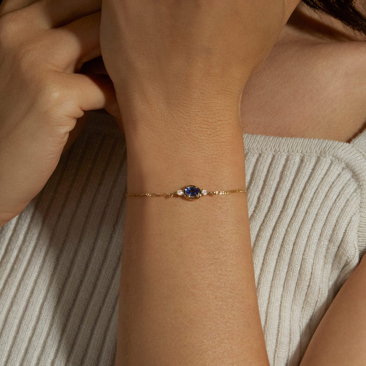 Sapphire Diamond Bonbon Bracelet – STONE AND STRAND