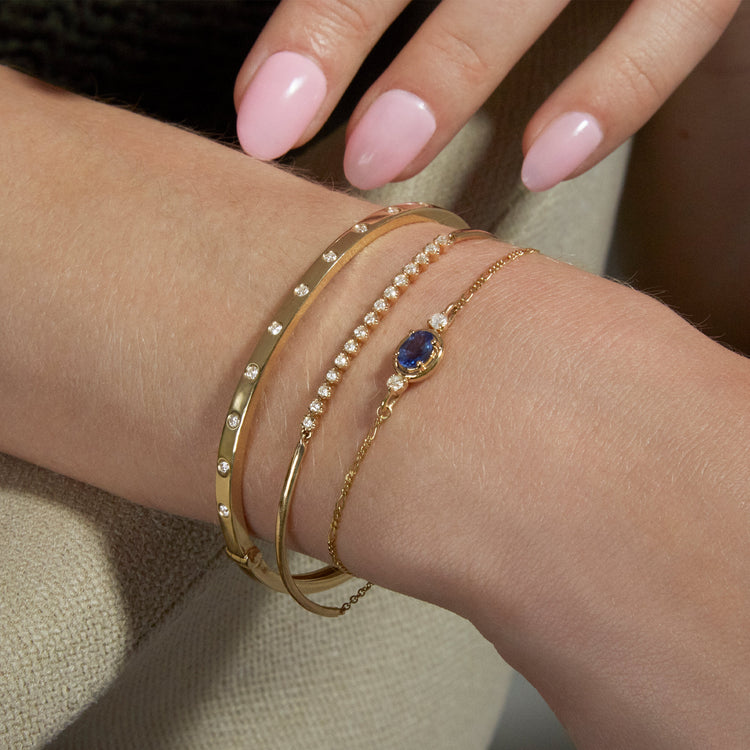 Sapphire Diamond Bonbon Bracelet – STONE AND STRAND