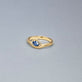 Stone and Strand 10K Yellow Gold Sapphire Raindrop Merge Ring Editorial Image