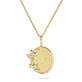 Stone and Strand 10K Yellow Gold Secret Garden Medallion Necklace Close Up Image