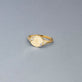 Stone and Strand 10K Yellow Gold Secret Garden Signet Ring Editorial Image