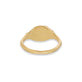 Stone and Strand 10K Yellow Gold Secret Garden Signet Ring Rear Image