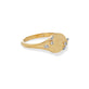 Stone and Strand 10K Yellow Gold Secret Garden Signet Ring Side Image