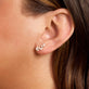 Image of 10K Yellow Gold Secret Garden Trellis Studs on Models Ear