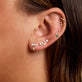 Image of 10K Yellow Gold Secret Garden Trellis Studs with Stone and Strand Earrings