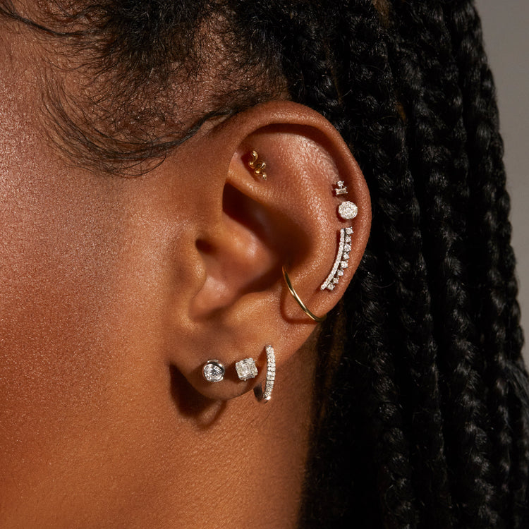 Silver discount Lab Created Diamond Earrings