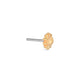 Stone and Strand 14K Yellow Gold Sun Push Pin Flat Back Side Image