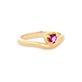 Stone and Strand 10K Yellow Gold Sweetheart Bonbon Pink Topaz Merge Ring Side Image