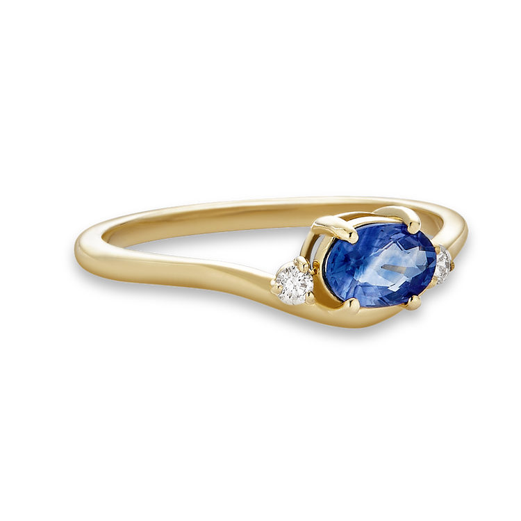 Sapphire Diamond Merge Ring – STONE AND STRAND