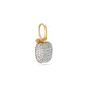 Stone and Strand 10K Yellow Gold The Pave Big Apple Diamond Charm Side Image