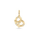 Stone and Strand 10K Yellow Gold The Salt To My Pretzel Diamond Charm Front Image