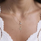 Image of 10K Yellow Gold The Salt To My Pretzel Diamond Necklace with Stone and Strand Necklaces