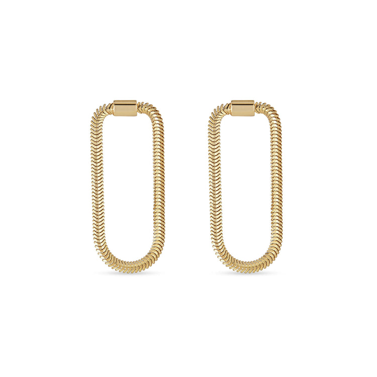 Stone and Strand 14K Yellow Gold The Tina Earrings Front Image