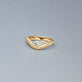 Stone and Strand 14K Yellow Gold Tina Solitaire Ring Editorial Image