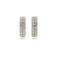 Stone and Strand 14K Yellow Gold Twinning Pave Diamond Huggies Front Image